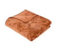 Plaid flanelle Roy terracotta 125x150cm - Atmosphera Créateur d'intérieur