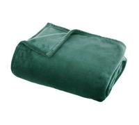 Grand plaid en Flanelle uni - 180x130 cm - Vert