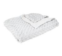 Atmosphera - Plaid Bouclette Fausse Fourrure - Gris Clair 180x230 cm