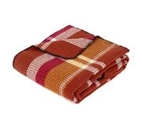 Plaid Gaufré Imprimé Owen 130x180cm Terracotta