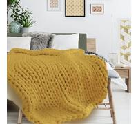 Home deco factory Plaid CHUNKY Jaune 120x150 cm