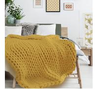 Home deco factory Plaid CHUNKY Jaune 120x150 cm
