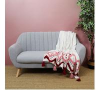 Paris Prix – Jeté de canapé tufté ethnique – 130x150 cm – Rose