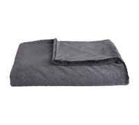 Plaid imitation fourrure 100% polyester 130x170 cm LOU gris