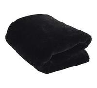Home Deco Factory – Plaid imitation fourrure – Noir