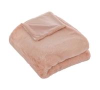 Plaid Imitation Fourrure Charline 125x150cm Rose