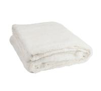 Plaid Imitation Fourrure Cutie 130x180cm Blanc