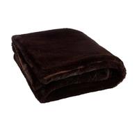 Plaid Imitation Fourrure Cutie 130x180cm Marron Foncé