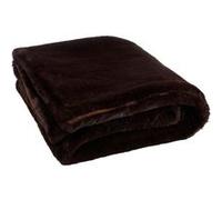 Plaid Imitation Fourrure Cutie 130x180cm Marron Foncé