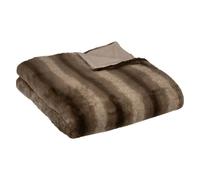 Plaid Imitation Fourrure Grizzli 180x230cm Marron