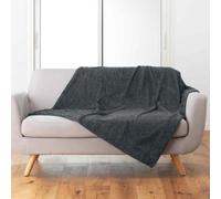 Plaid Imitation Fourrure Icerberg 180x220cm Anthracite