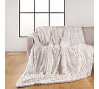 Plaid Imitation Fourrure Lynx 125x150cm Naturel