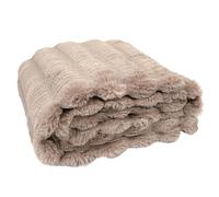 Plaid Imitation Fourrure Opulence 120x150cm Taupe