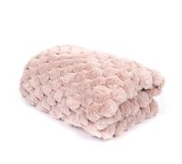 Plaid Imitation Fourrure Uni Opulence 120x150cm Rose