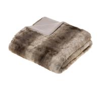 Plaid imitiation fourrure collection Grizzly - 160 x 120 cm - Marron