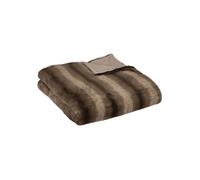 Atmosphera - Plaid Grizzli - Fausse Fourrure - Marron - 180x230 cm