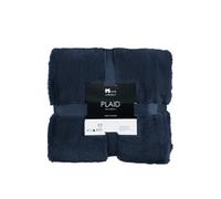Plaid In The Mood Collection Bronte Bleu foncé Polyester H2xl150xL200cm