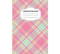 Plaid Lined Notebook for Students: A5 Lined Book for Work & Note Taking, Aesthetic and Cute for Writing, 120 Pages, 6"x9"