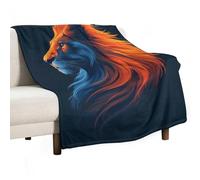 Plaid Lion Plaid Enfant Animal Roi Lion Literie en Flanelle Douce Et Chaude De Canapé Convient Enfant Adultes Couverture De Voyage Cadeau d'anniversaire