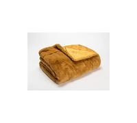 Plaid Luxe Camel 130x170 cm - - Marron - Polyester