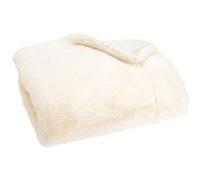 Amadeus – Plaid Luxe crème doublé polyester 170 x 240 cm