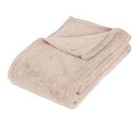 Atmosphera - Plaid Polaire Uni en Microfibre 180 x 130 cm, Toucher Doux - pour Canapé, Lit, Couverture d'Appoint