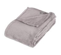 Plaid microfibre gris 130x180cm - Atmosphera Créateur d'intérieur