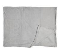 Plaid Microfibre Gris Clair 120x150cm, Doux Effet Sherpa, Lavable en Machine - OLIN - ALTOBUY Gris G