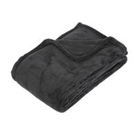 Paris Prix Plaid Kiesa microfibre 130 x 180 cm Gris foncé