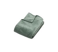 Plaid microfibre Kiesa Créateur d'intérieur Polyester 130x180cm Vert Tilleul
