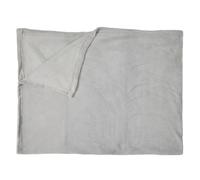 Plaid Microfibre Roméo 120x150cm Gris Clair