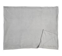 HOME DECO FACTORY, TX0116, Plaid Doux et élégant, Parfait pour Le canapé ou Le lit, Facile à Entretenir, idéal pour Toutes Les Occasions, 150x200 cm, Textile-Polyester, Microfibre Gris Clair