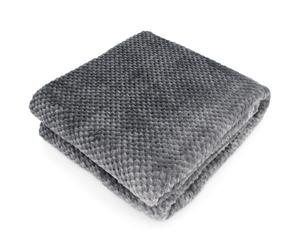 Plaid nid d'abeille 150x200 cm TIE AND DYE Gris