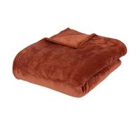 Atmosphera Plaid Ollis Flanelle 180 x 230 cm Rose terracotta