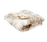 Plaid OPULENCE - Blanc/marron