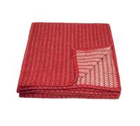 Plaid ou couvre-lit 100% laine Rouge 180x240 cm
