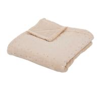 Atmosphera - Plaid enfant Berlingot - flanelle 75 x 100 cm beige