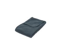 Atmosphera Plaid polaire Jeremy 125 x 150 cm Bleu Orage