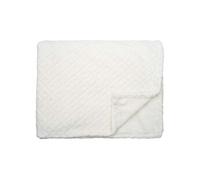 Plaid Polaire 140x200cm Crème Motifs Embossés - EMILY -
