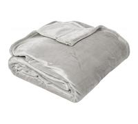 Plaid polaire 150x200 cm microvelours 100% Polyester 280 g/m2 VELVET Gris Perle