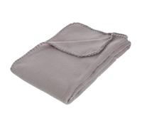 Plaid polaire - ATMOSPHERA - 125 x 150 cm - 100% polyester - Gris - Rectangulaire