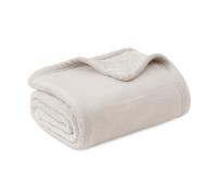 Plaid Polaire Couverture Canapé - Douillette en Microfibre en Flanelle, Douce et Chaude, Jeté de Canapé Grande Taille, XL 150 x 200 cm, Beige, 90% Polyester