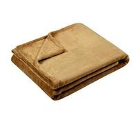 Plaid polaire doudou camel 130 × 160 cm camel