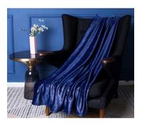 Plaid polaire microfibre 125X150 cm BELLA bleu
