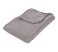 Plaid polaire gris souris 125x150cm - Atmosphera Créateur d'intérieur