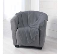 Plaid Polaire Milou 125x150cm Anthracite