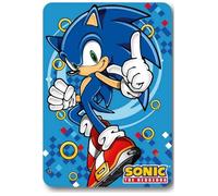 Plaid polaire Sonic Bleu 100 x 140 cm - Couverture
