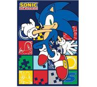 Plaid polaire Sonic The Hedgehog 100 x 140 cm - Couverture