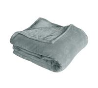 Plaid Polaire Uni Coral Fleece 125x150cm Gris Clair