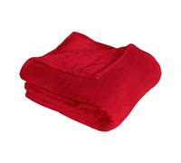 Plaid Polaire Uni Coral Fleece 125x150cm Rouge